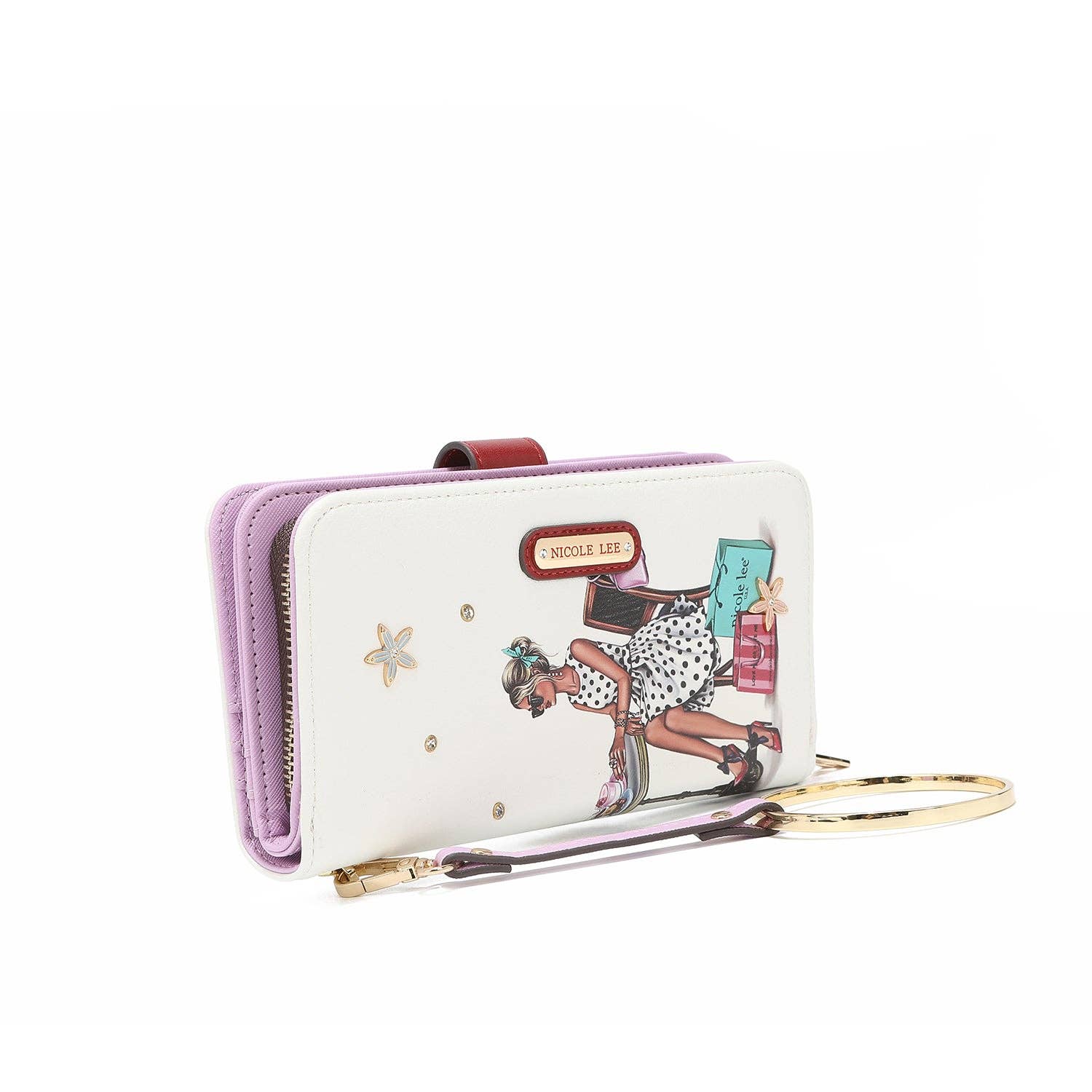 Nicole Lee – Carteira - Mulher por atacado – CARTERA IMPRESA MODA CON CREMALLERA81