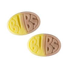 Mini Banana Caramel BUBS - Bulk 6.6 lbs for wholesale by Candy People USA