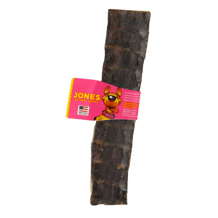 Jones Natural Chews - Wholesale Pet Treats - Dog - Beef Weasand Jerky Medium 1 Pack Shrink Wrap with Label