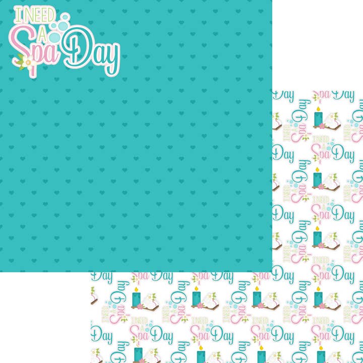 Just Fun Collection Spa Day 12 x 12 Double-Sided Scrapbook Paper by SSC Designs - 15 Pack for wholesale by SSC Wholesale