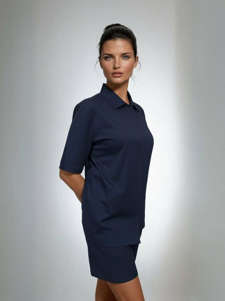 Bajabella - Venta al por mayor Conjunto de ropa cómoda - Mujer - Conjunto de ropa de estar en casa con bolsillos de drenaje interior y pantalones cortos, pijamas5