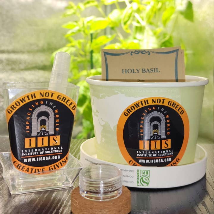 Kit per la coltivazione domestica di Tulsi (Basilico Sacro) per la vendita all'ingrosso da parte di Creator Wellness