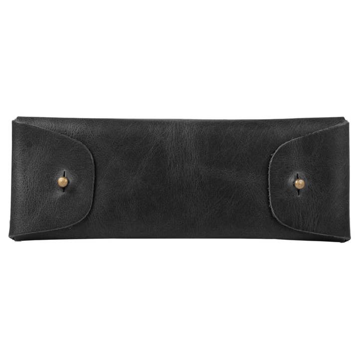 Londo – wholesale Pen & pencil holder – Londo Top Grain Leather Pen Case with Metal Snap Fastener, Pencil Pouch Stationery Bag4