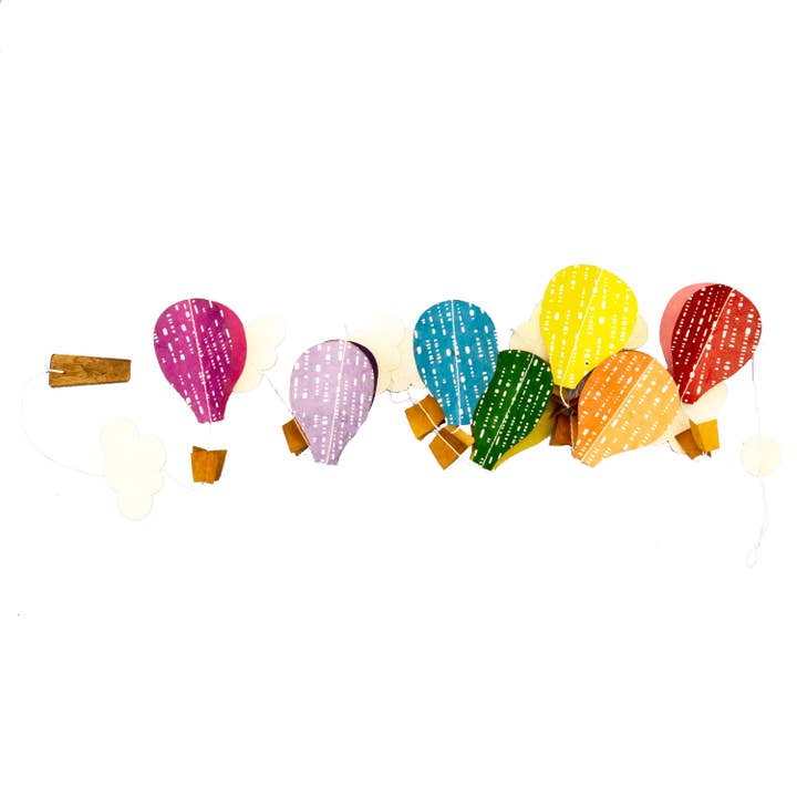 dZi Handmade - Wholesale Bunting/garland - Hot Air Balloon Eco-Paper Garland
