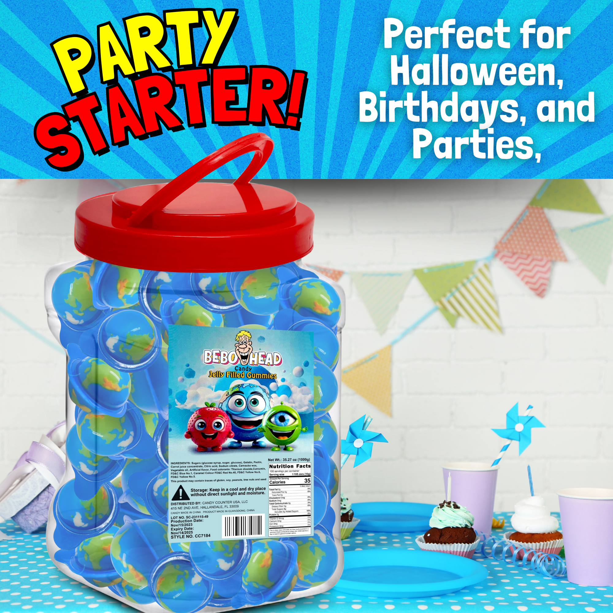 Dare Online LLC - Wholesale Gummy - Globe: Jelly-Filled Popping Gummy Balls2