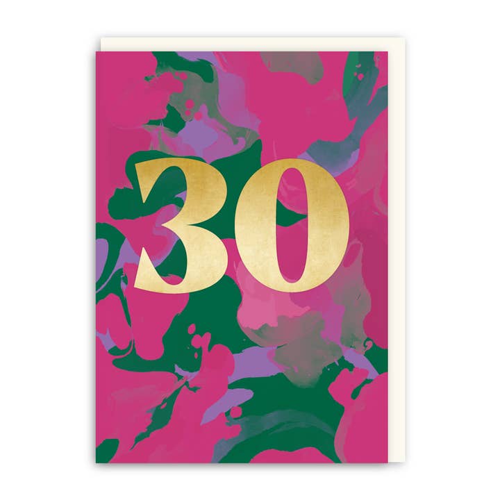 Milestone 30 Card for wholesale by In Real Life