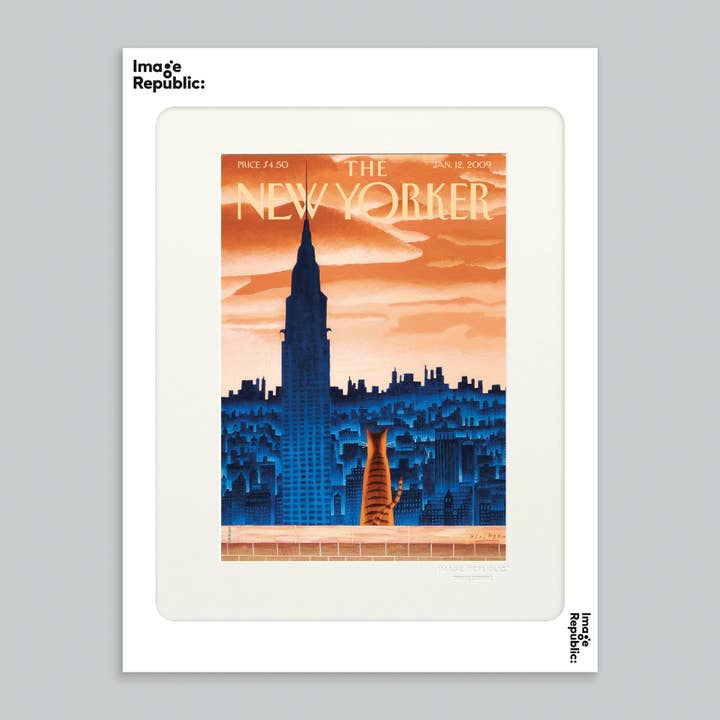 30 x 40 cm THE NEWYORKER 105 ULRIKSEN vindueskarmkat 84830009 for engroshandel hos Image Republic