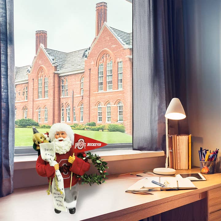 Santa’s Workshop Inc. - Wholesale Christmas Decoration - 12" Ohio State Proud Santa5