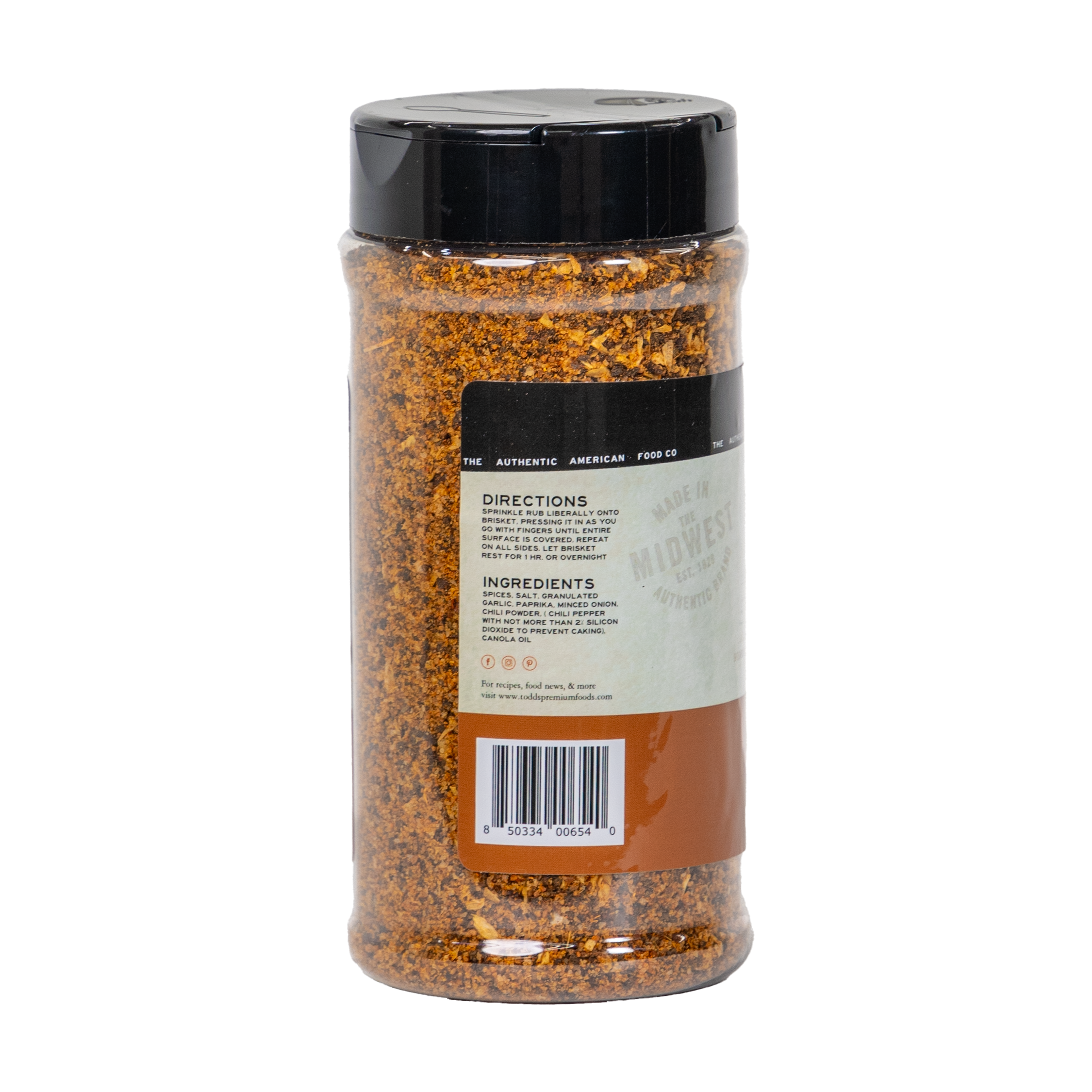 Todd's Premium Foods - Wholesale Rub - Todd's Brisket Rub (10 oz) Jar4