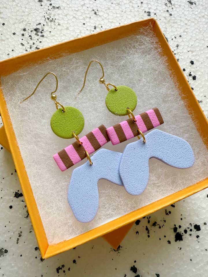 Margot Wiggle Earrings for wholesale by Lemon Lee Studio