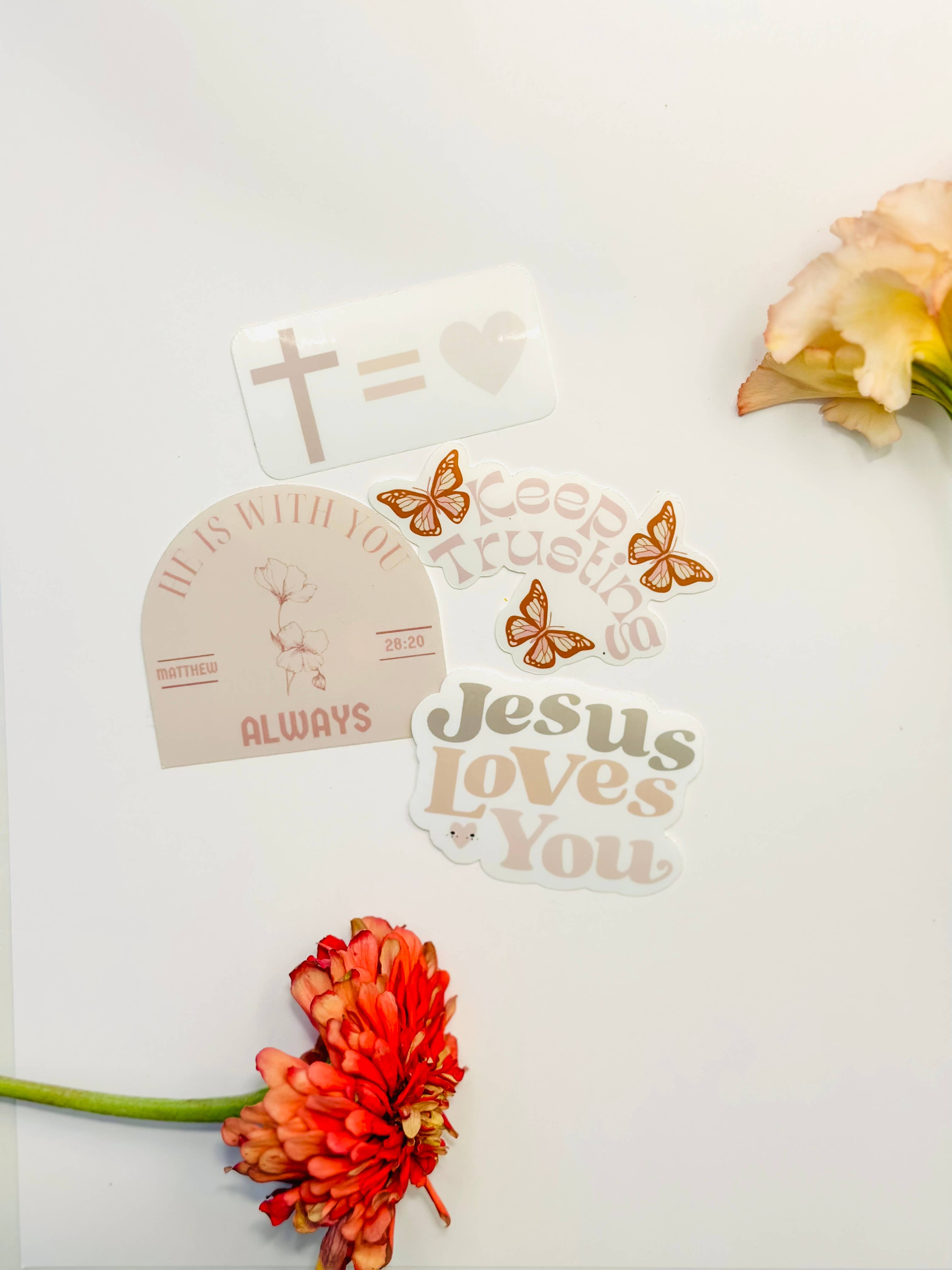 Grow in Grace - Vente Autocollant - Il est toujours avec toi, Matthieu 28:20, autocollant de verset de la Bible2