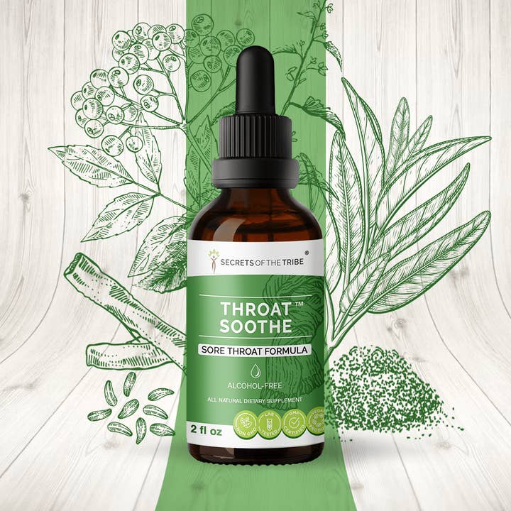 Acalme-se a Garganta. Fórmula de Dor de Garganta por atacado de Secrets Of The Tribe