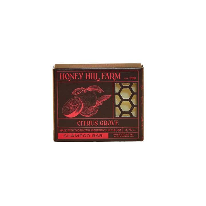 Honey Hill Farm - Wholesale Shampoo Puck/Solid Shampoo - Shampoo Bar - Citrus Grove 3.75 Oz