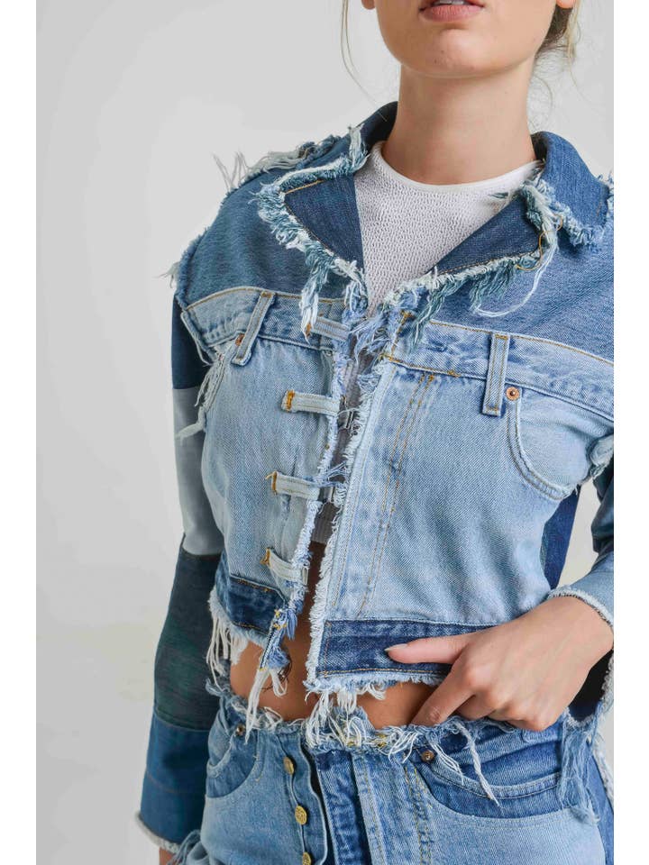JE SUIS VINTAGE – Großhandel Jeansjacke – Damen – VINTAGE-JEANSJACKE