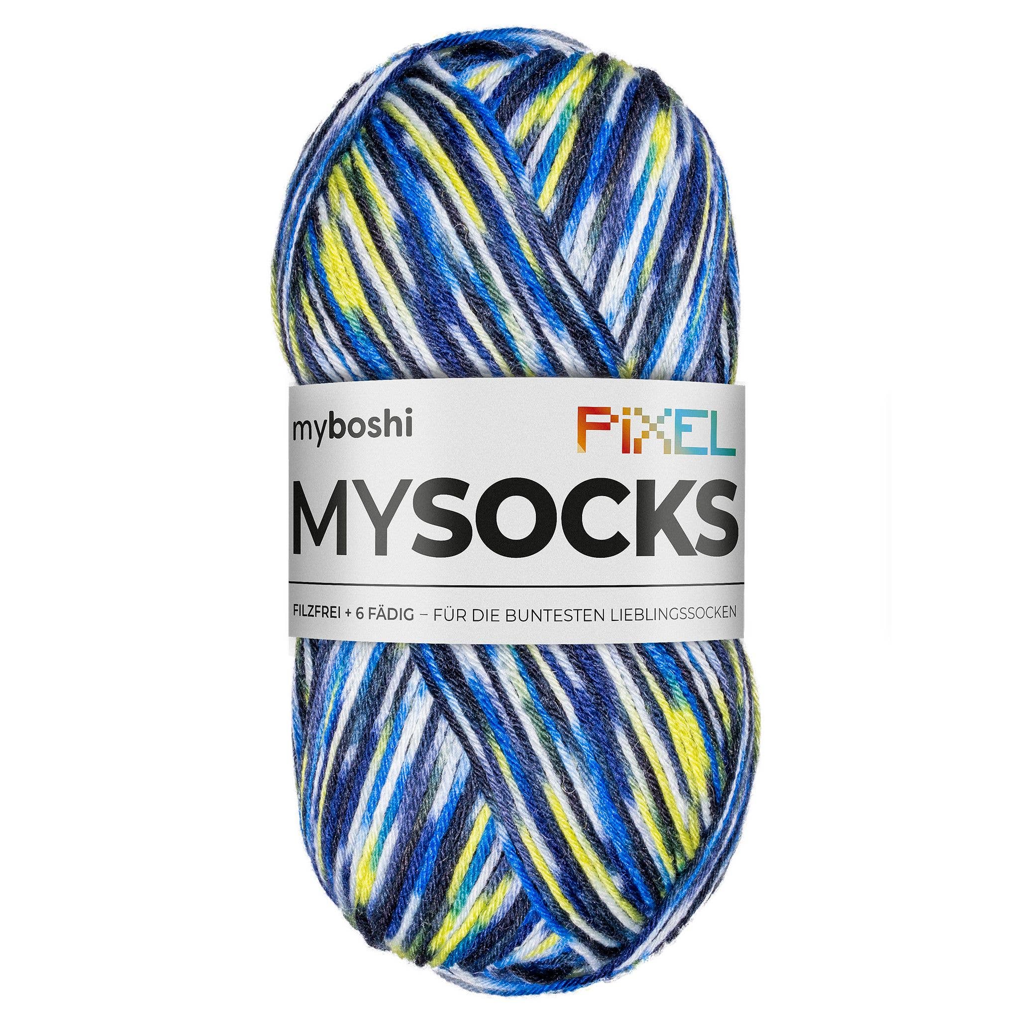 myboshi - Wholesale Yarn - mysocks Pixel 6-ply sock wool3