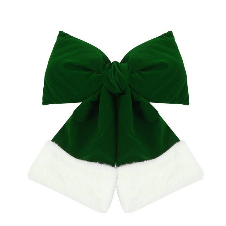 FurDecoration - Wholesale Christmas Decoration - Christmas Plush Bow Decoration