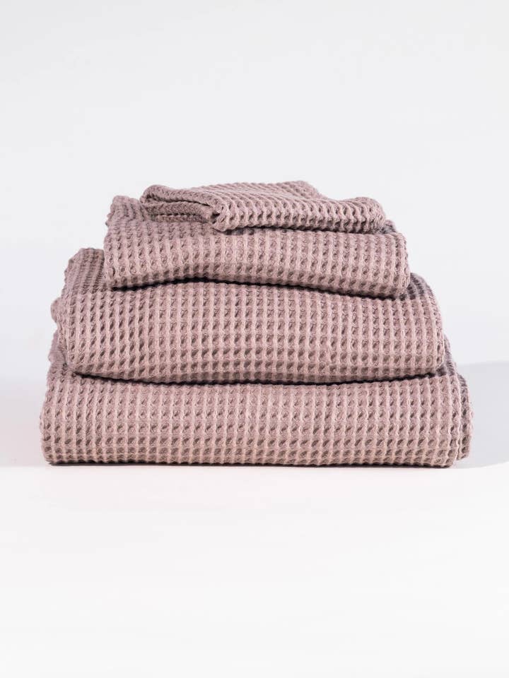 Set di Asciugamani in Cotone e Modal Neunest Waffle – Grigio Caldo per la vendita all'ingrosso da parte di Neunest