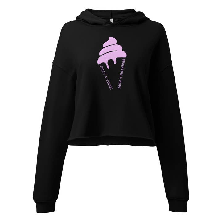 Brighton & Hove Ice Cream Crop Hoodie for wholesale by Jolly & Goode