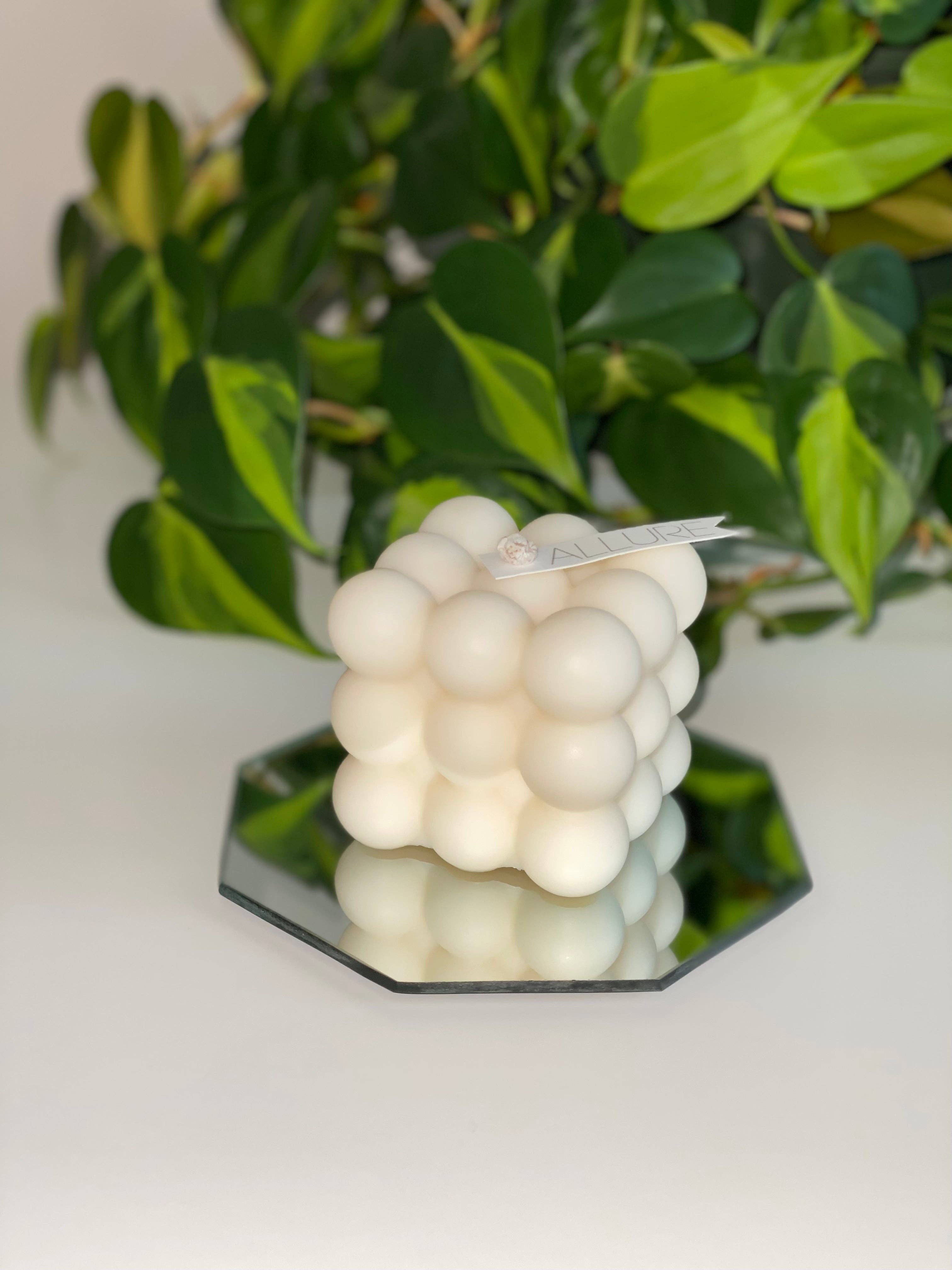 Allure Wax Works - Vente Bougies originales - Bougie Cube à bulles
