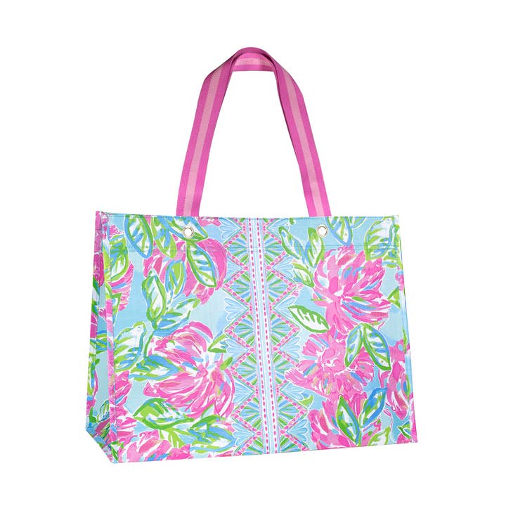 XL Market Shopper, Totally Blossom for wholesale by Lilly Pulitzer by Lifeguard Press
