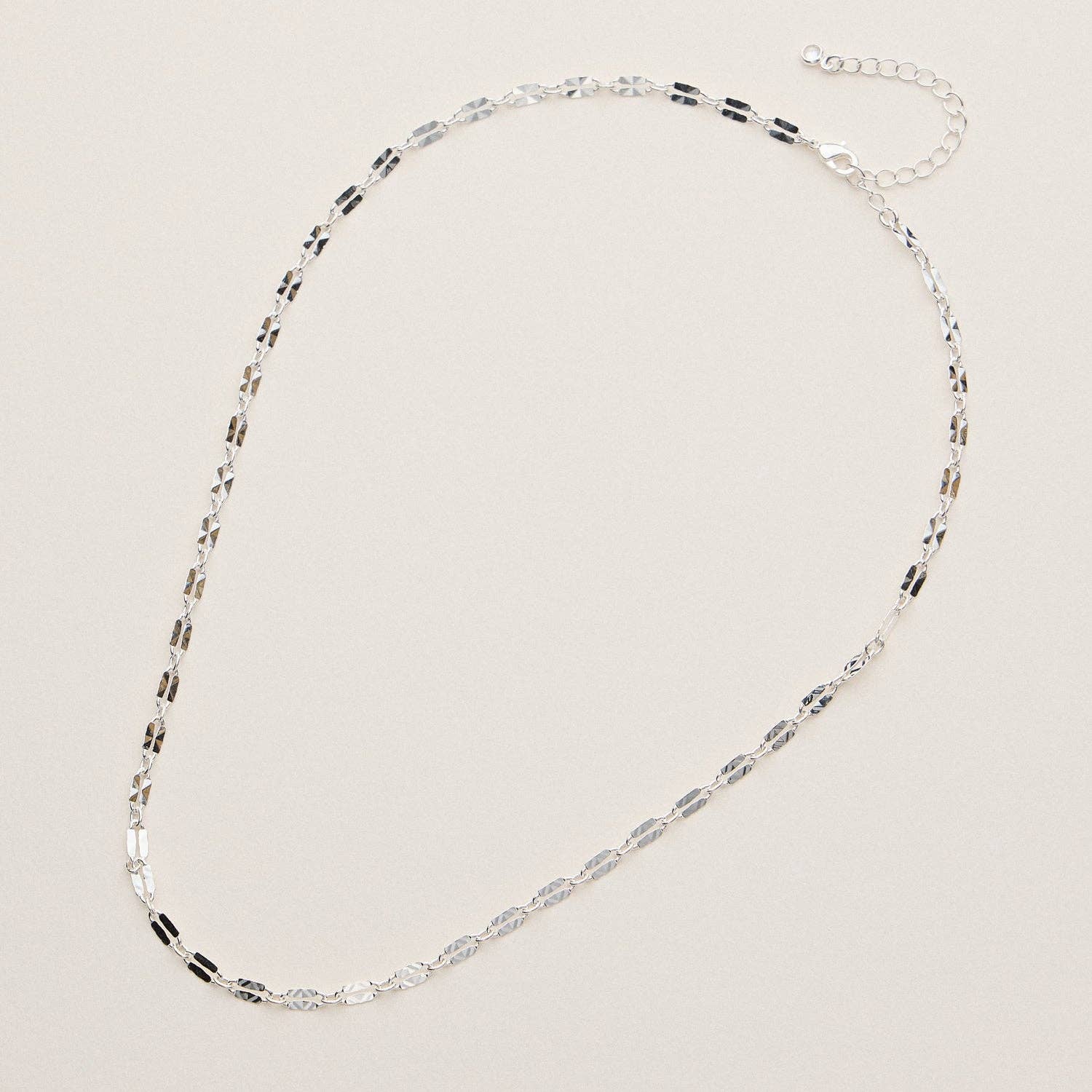 Frem - Wholesale Link & Chain Necklace - Textured Link Adjustable Chain Necklace - 18K Gold Dip2