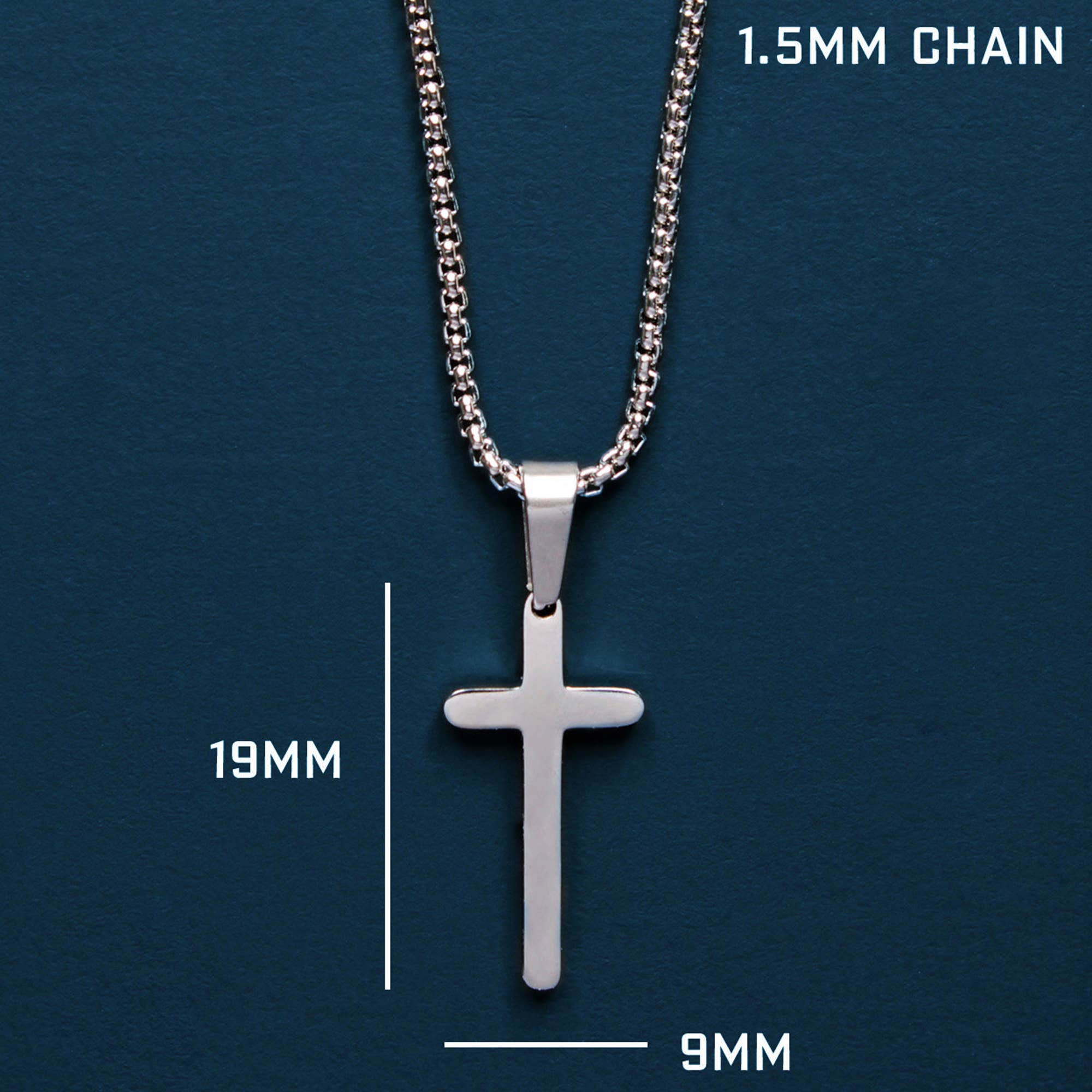 We Are All Smith - Wholesale Pendant/Charm Necklace - Mini Stainless Steel Cross Necklace2