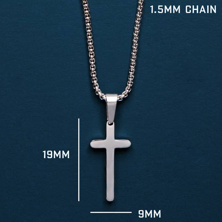 We Are All Smith - Wholesale Pendant/Charm Necklace - Mini Stainless Steel Cross Necklace2