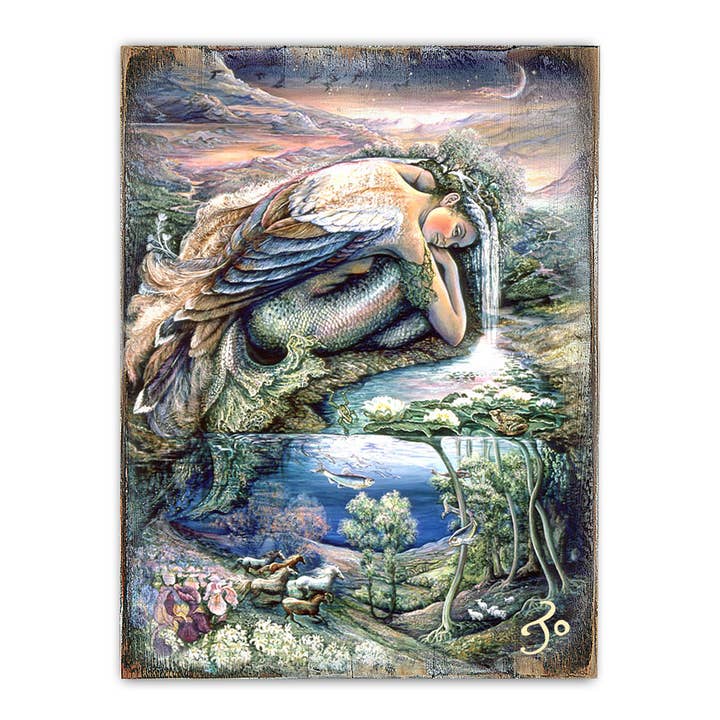 Designocracy - Wholesale Decorative Panel - Mer Angel Handcrafted Wall Block Josephine Wall