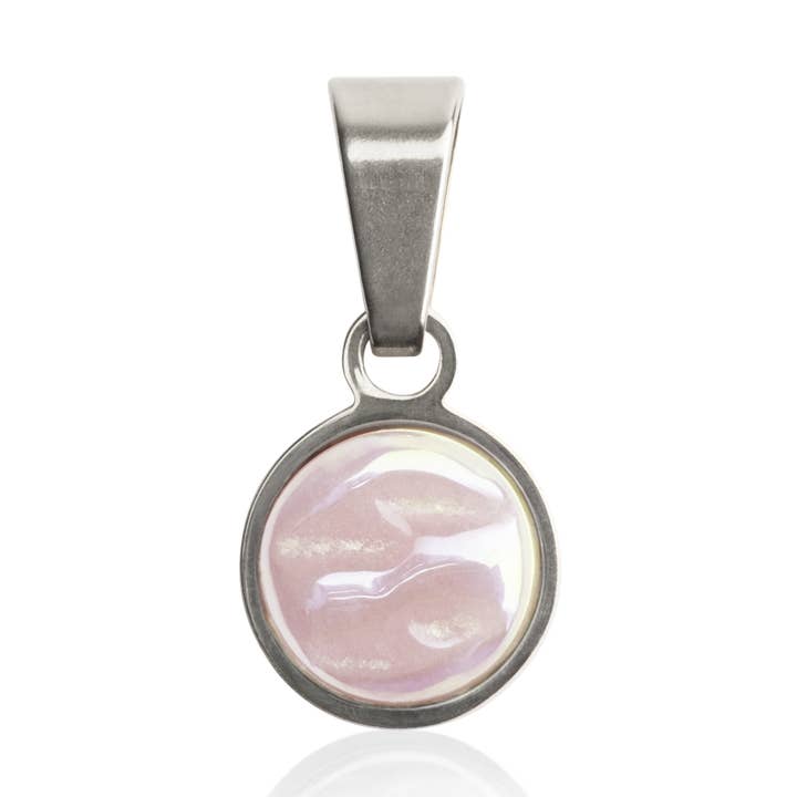 Necklace pendant • silver/sand pink for wholesale by ALEXASCHA