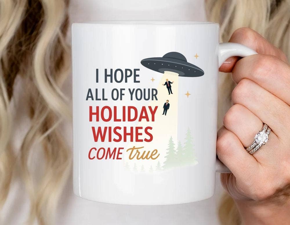 VenusArtsShop - Wholesale Coffee Mug - UFO Take Our Leaders Mug - Funny Holiday Anti-Trump Alien0
