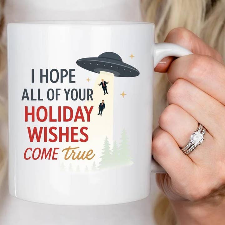VenusArtsShop - Wholesale Coffee Mug - UFO Take Our Leaders Mug - Funny Holiday Anti-Trump Alien0