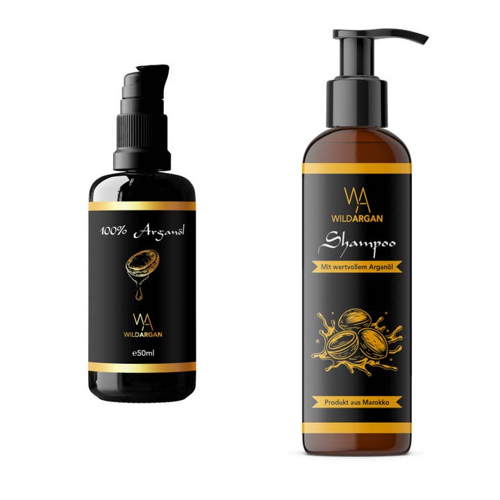 Argan Hair Care Set (50ml and 200ml) for wholesale by Wild Argan