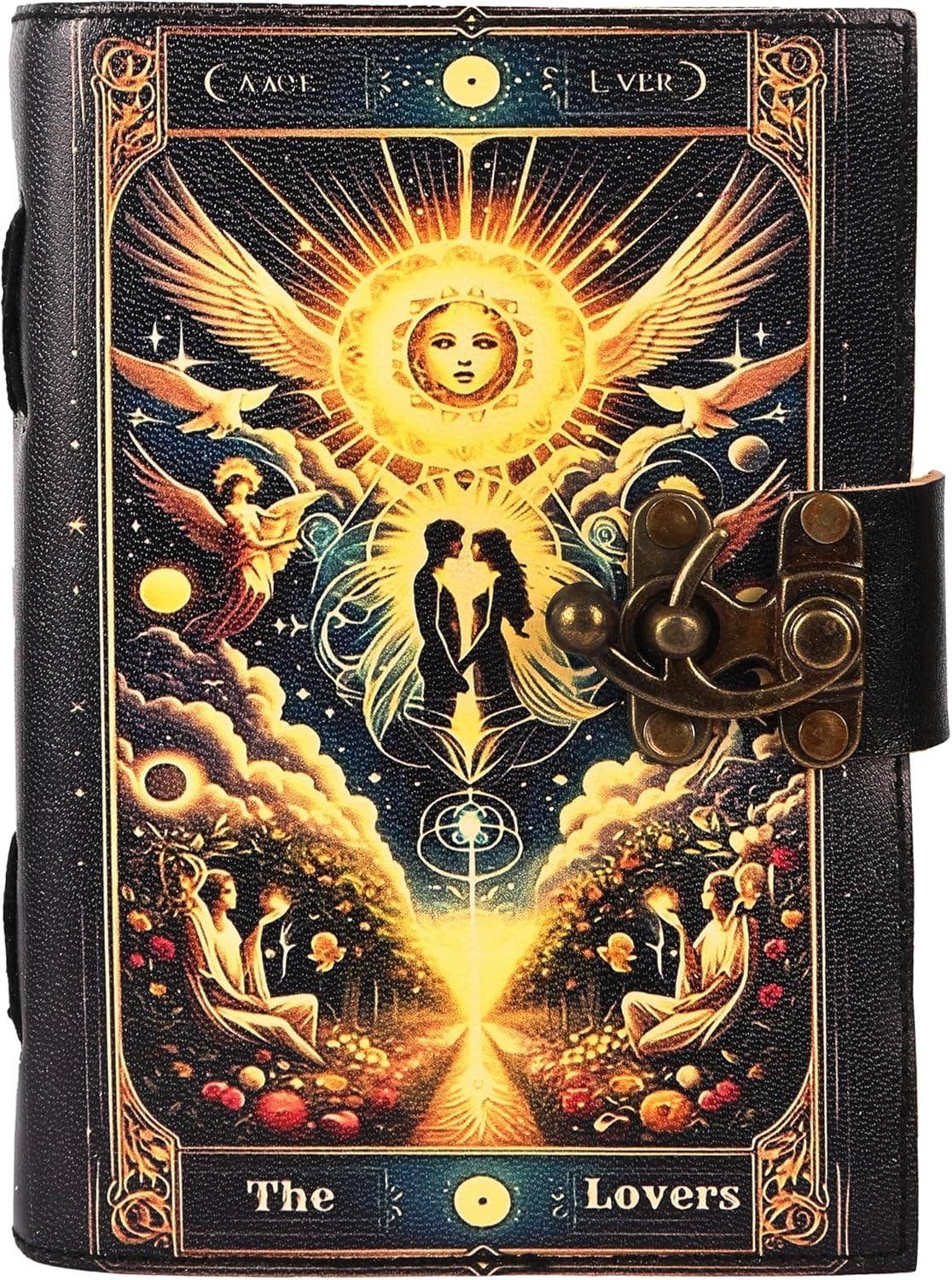 Tuzech Leather – wholesale Journal och dagbok – TUZECH läderklätt anteckningsbok med grimoirestil och ojämna kanter för män och kvinnor102