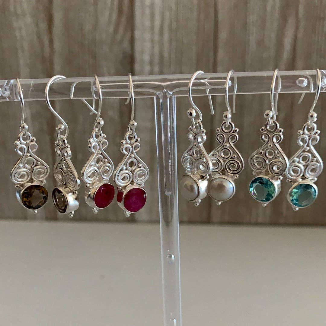 Keystone Crystals - Wholesale Dangle Earrings - Gemstone Sterling Silver Earrings20