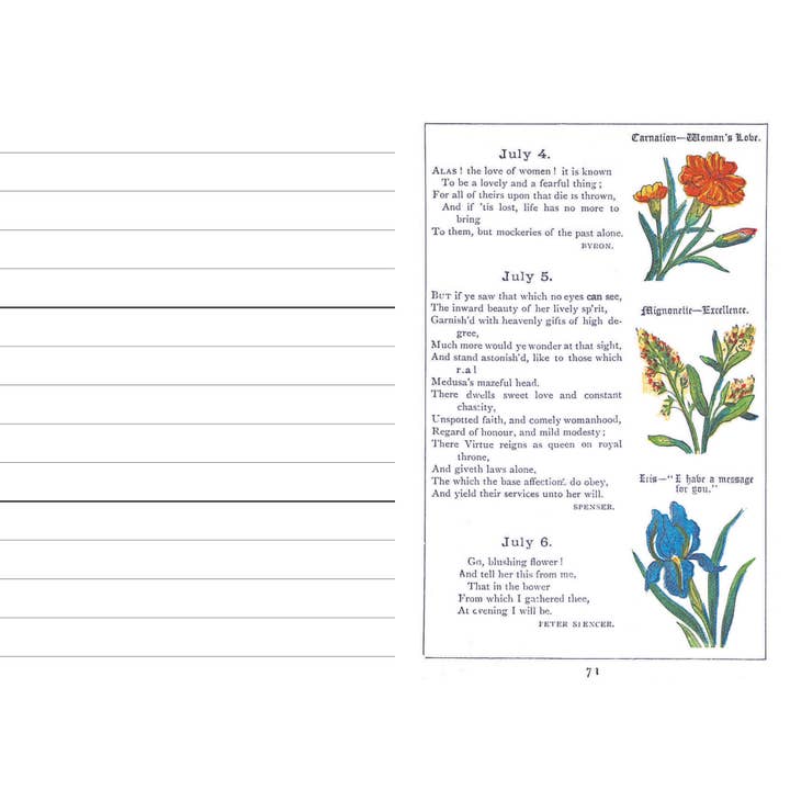 Applewood Books - Wholesale Poetry & Drama - Floral Birthday Book5