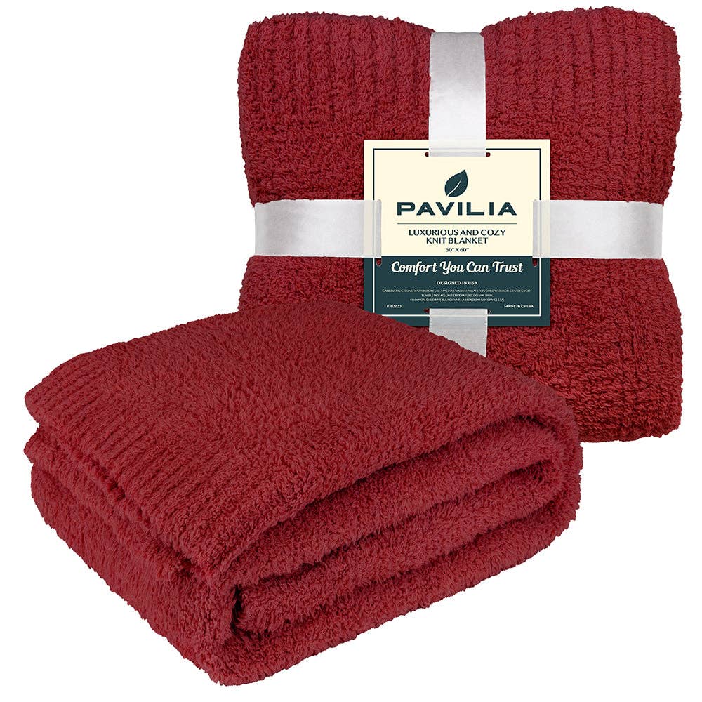 Pavilia – wholesale Throw blanket – Buttery Soft Fluffy Knit Blanket72