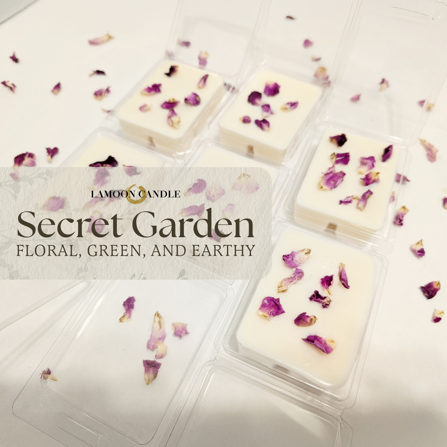 LaMoon Candle - Wholesale Wax Melt - Soy Wax Melts with Real Flowers & Herbs1