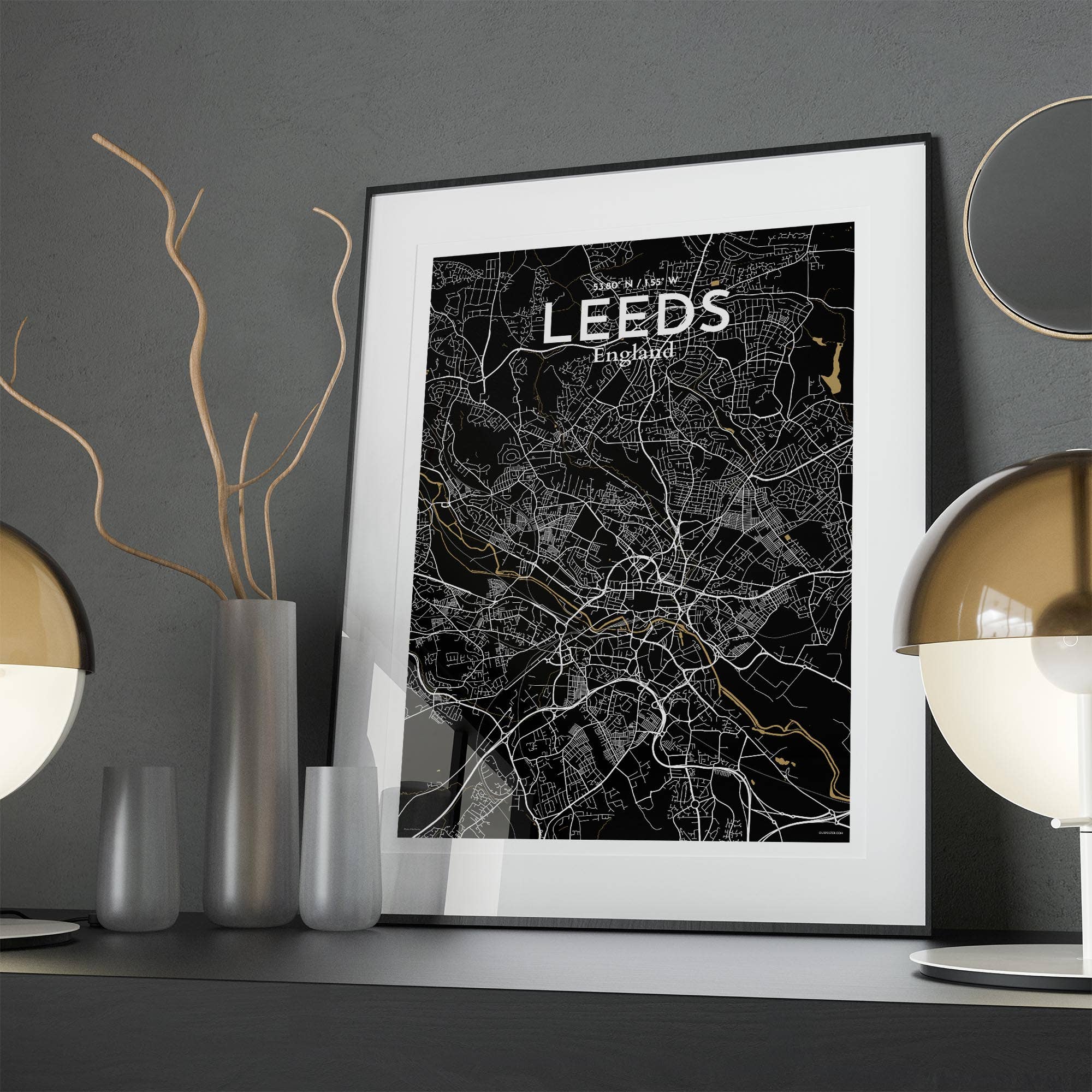 OurPoster.com – wholesale Poster – Leeds karta affisch13