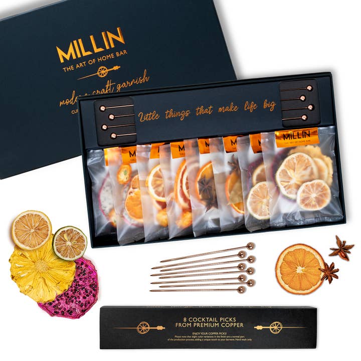 Celebration Gift Set (M) with cocktail Picks– 100% Natural for wholesale by MILLIN