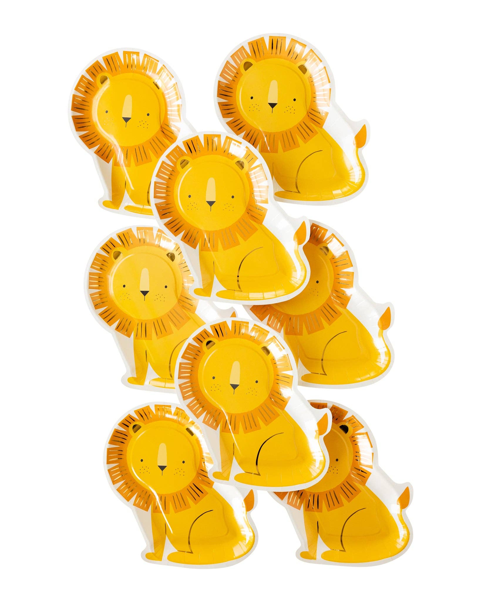 My Mind’s Eye - Wholesale Disposable Plate - SAF941 -  Safari Lion Shaped Paper Plate2