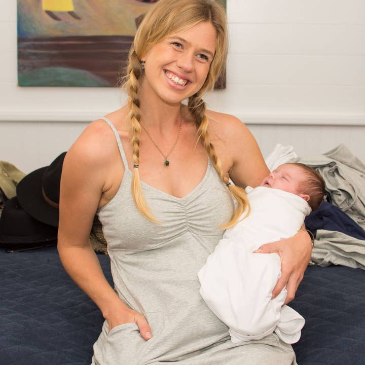 BJ's PJ's and Baby Origami Double Wrap™ - Wholesale Dress - Maternity - Kylie Cami Dress with External Pockets4