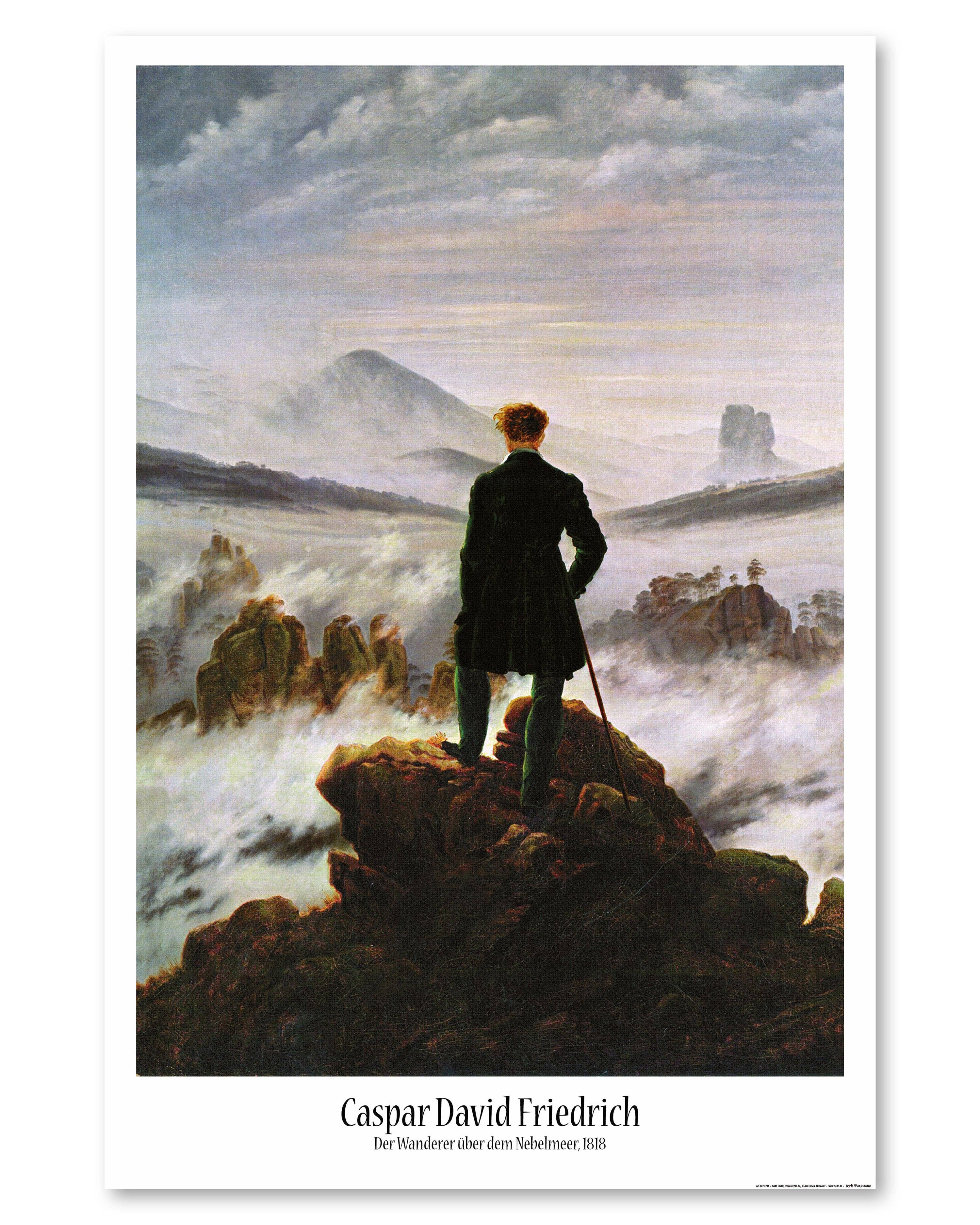 Close Up GmbH - Wholesale Art Print - Caspar David Friedrich: The Wanderer above the Sea of Fog