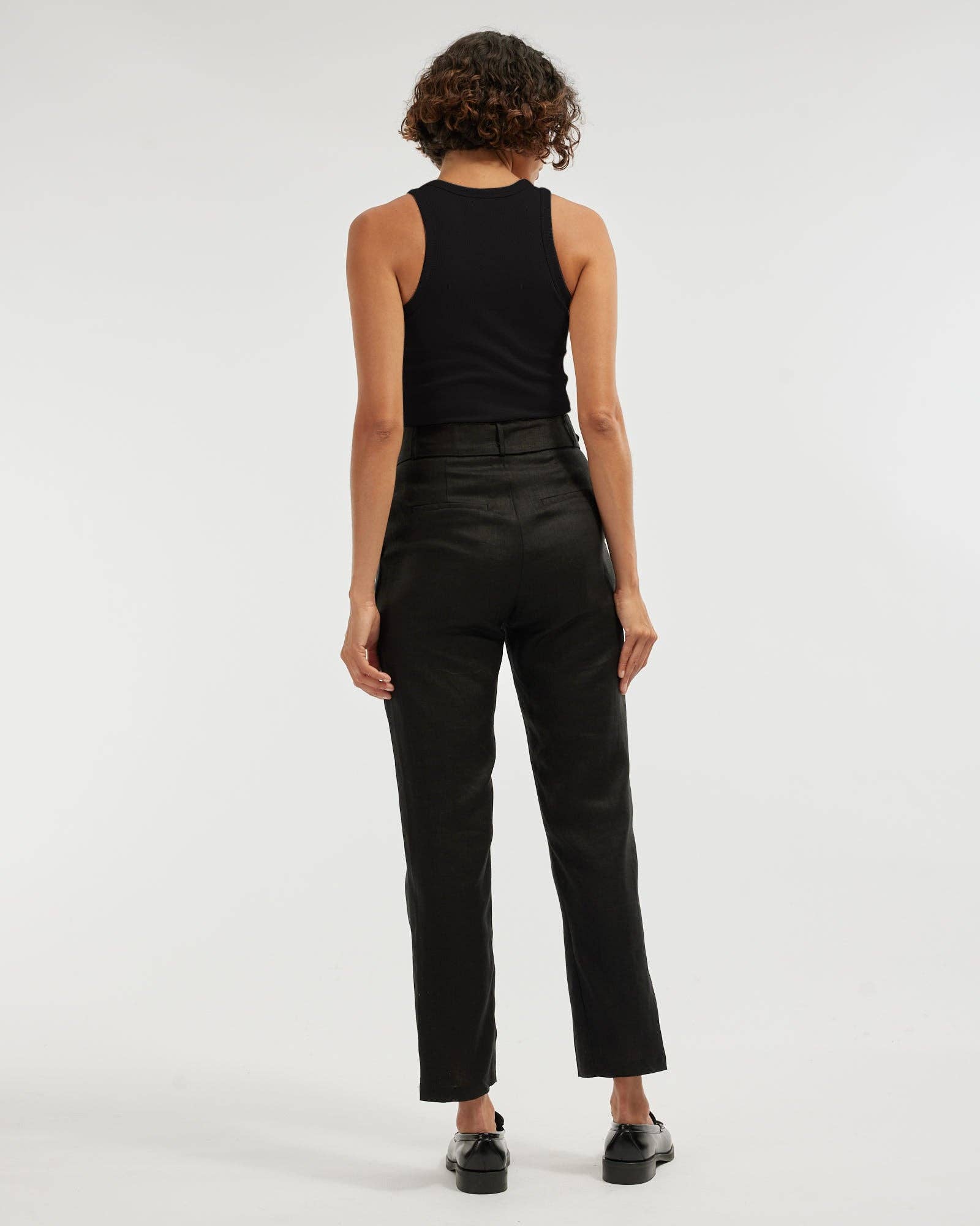 Noir Débardeur Côtelé Daria - Noir en vente sur Faire2