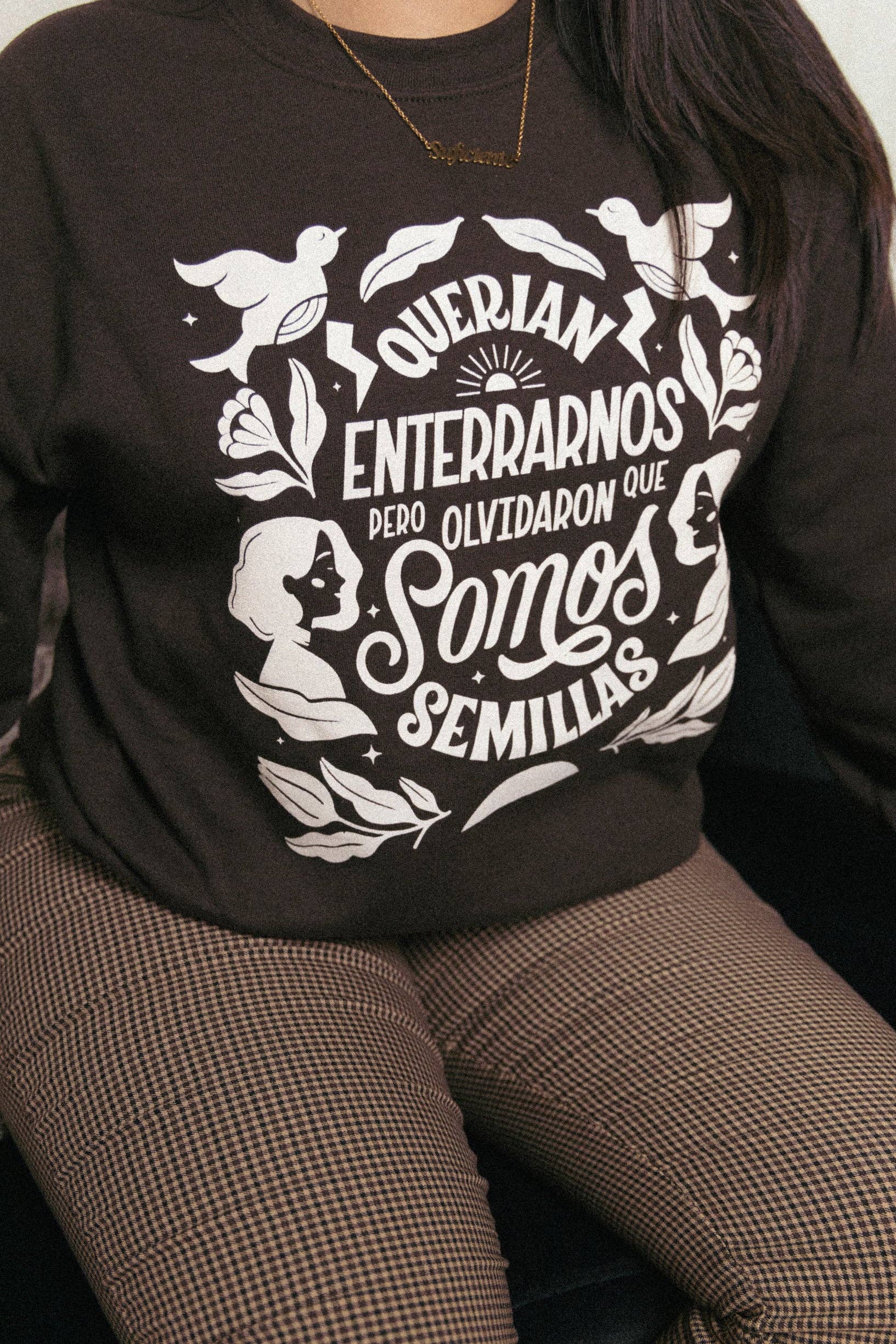 Jen Zeano Designs - Wholesale Graphic Sweatshirt - Women's - Semillas Sweatshirt1