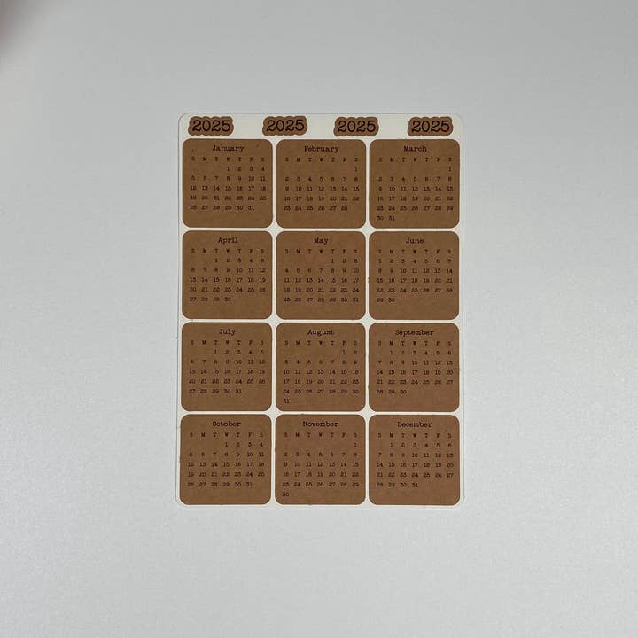 Fig Tree Works - Wholesale Sticker - Micro Calendar Stickers2