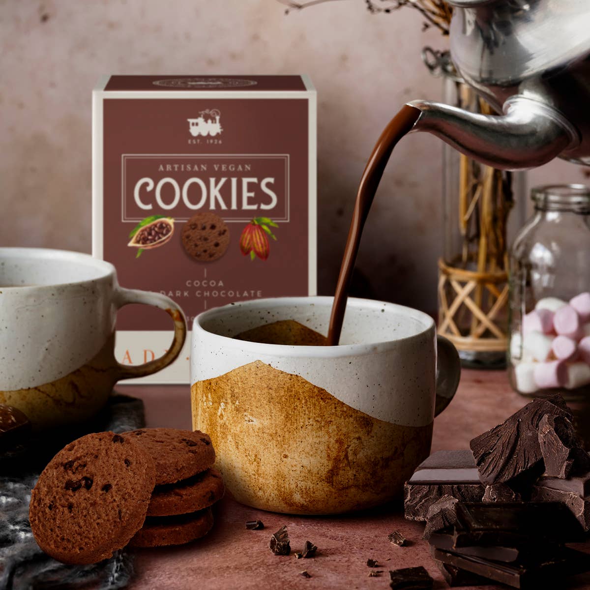 Lady Joseph - Vendita all'ingrosso Biscotti - Gallette artigianali vegane con cacao e cioccolato fondente3