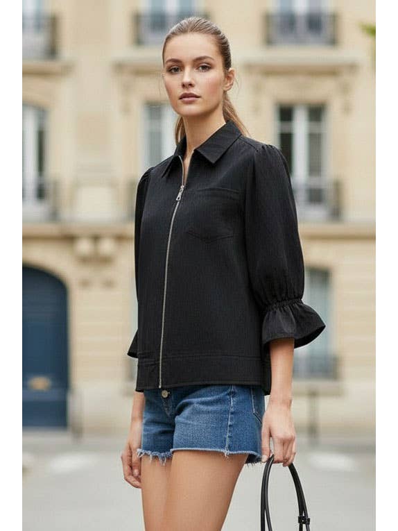 VAVA by Joy Han - Wholesale Jacket - Women's - 3/4 Sleeve Zip Up Jacket7