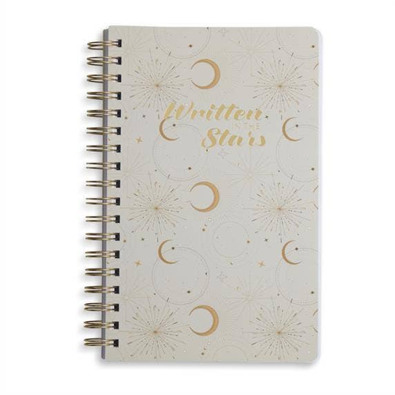 6”x9.5” Spiral Flexi Cardstock Notebook - Celestial Beige for wholesale by Core Home