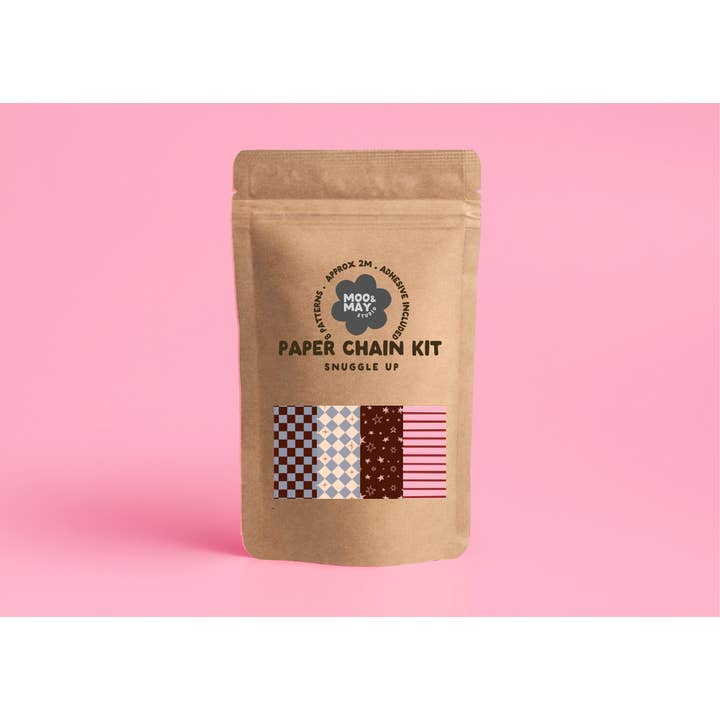 Blottissez-vous | Kit de Chaîne en Papier Décor de Fête Traditionnel Moderne pour la vente par Moo and May Studio