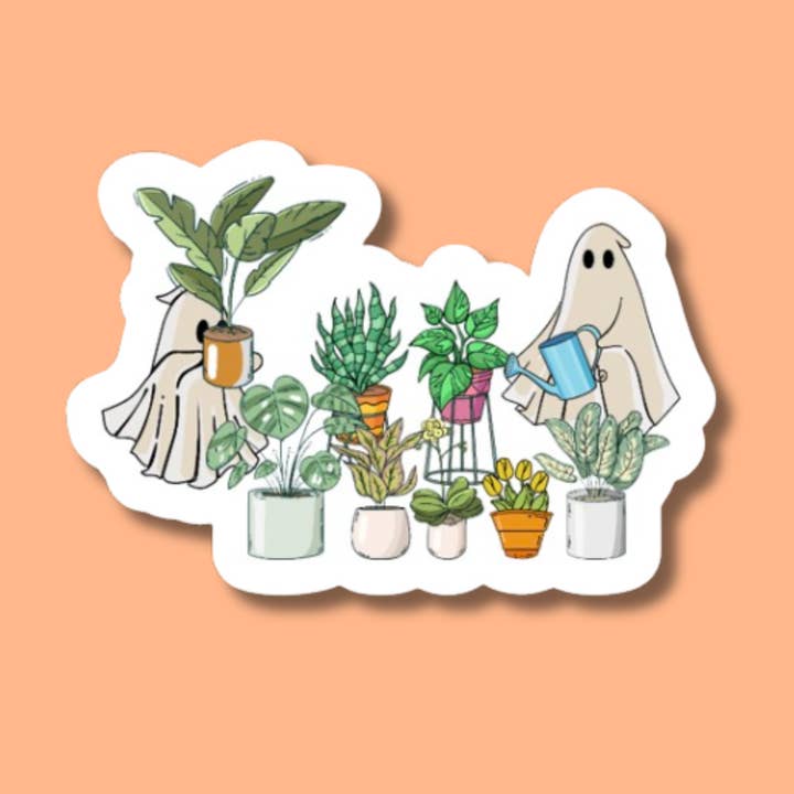 Spookplantensticker, herfstplantensticker, tuinwinkelsticker voor wholesale door The Vinyl Rose